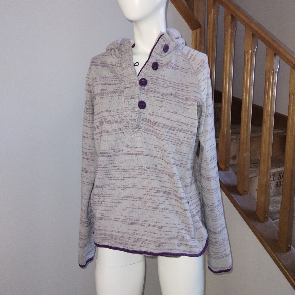 vintage northface button down fleece